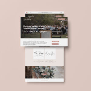 Remarkable Weddings & Events Website Design by Emma Hackett Design