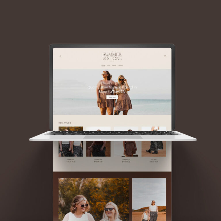 Summer and Stone Website Design by Emma Hackett Design