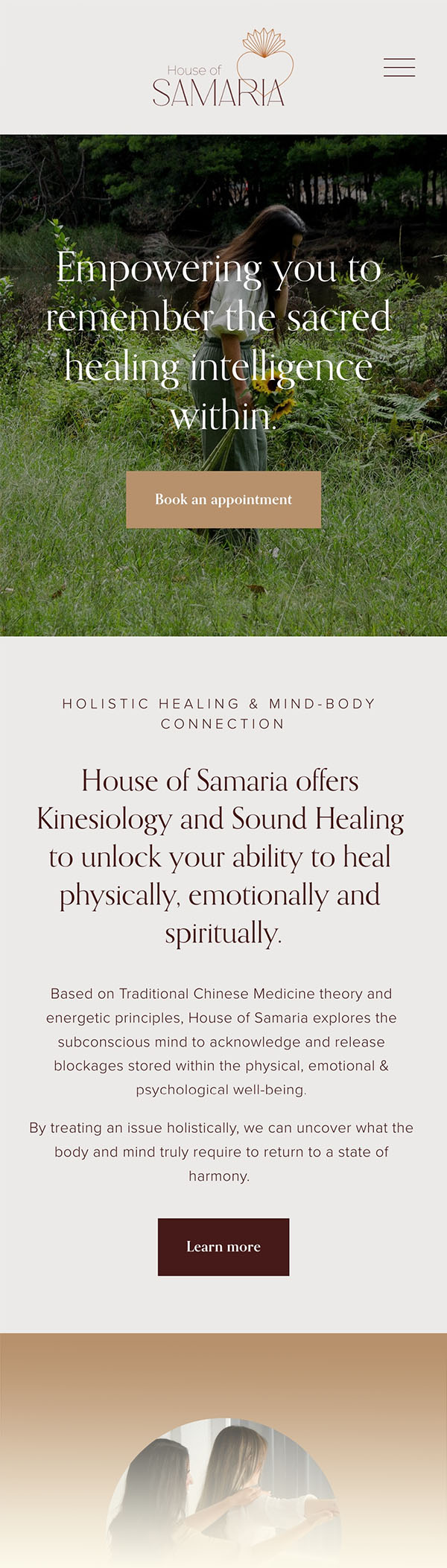 House of Samaria Website by Emma Hackett Design