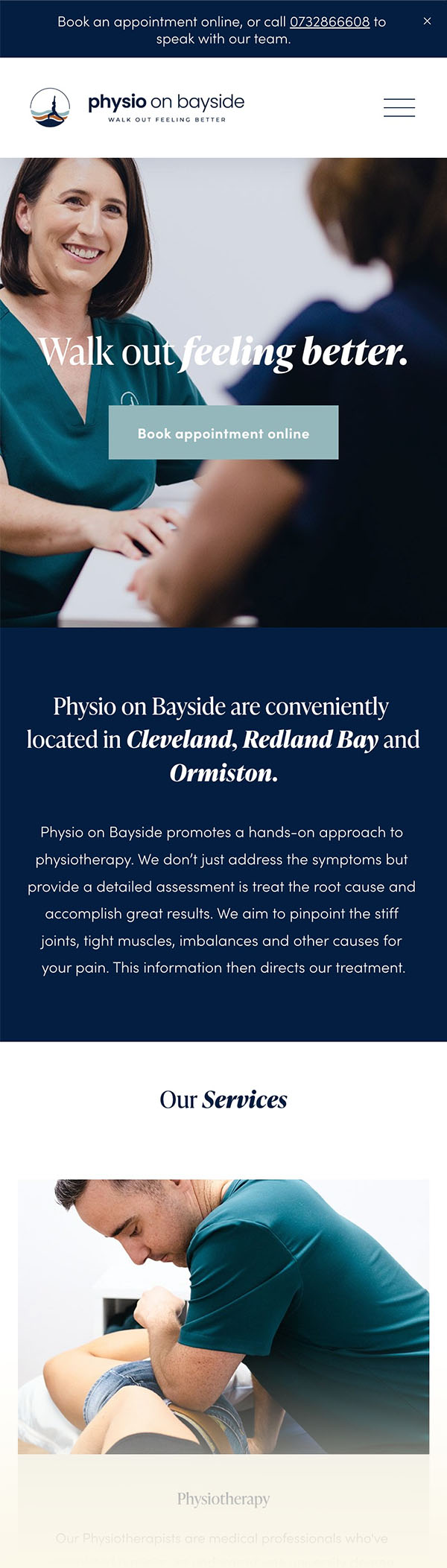 Physio on Bayside by Emma Hackett Design