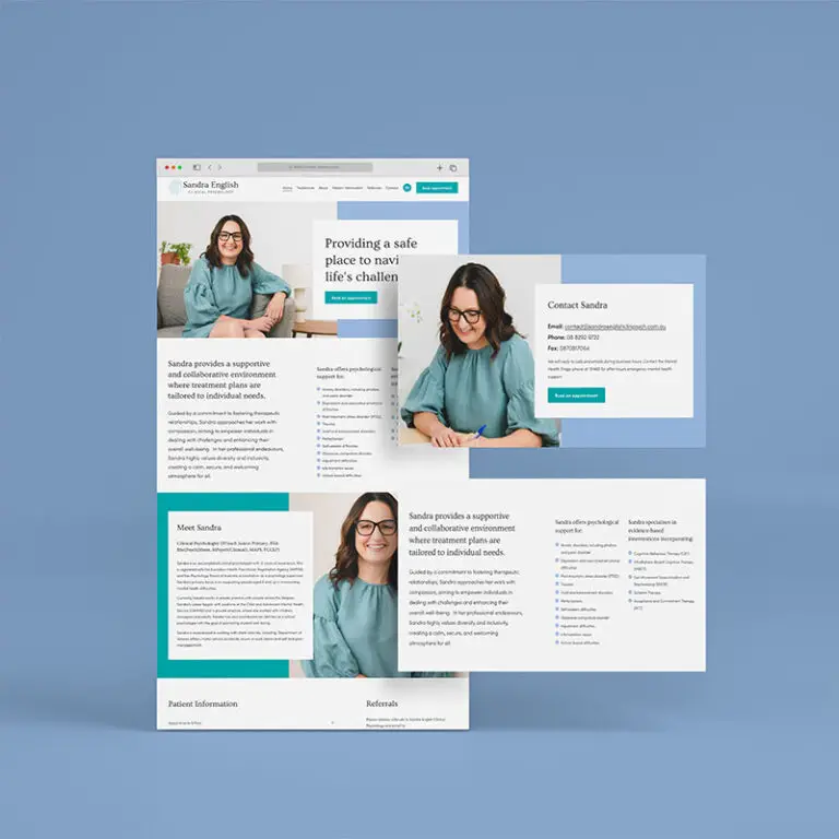 Sandra English Clinical Psychology web design